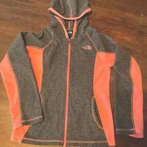 The North Face zipper fleece. Kids S, size 7/8
